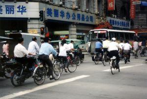 China bicycles Beijing traffic