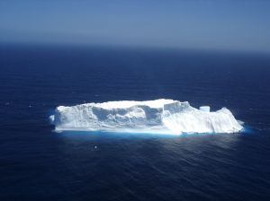 Iceberg floating ocean