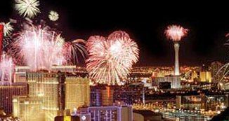 Fireworks over Las Vegas