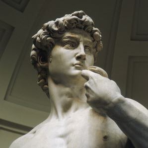 Michelangelo’s David close up