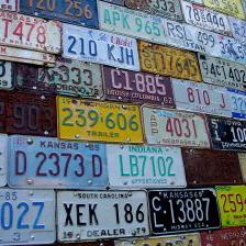 License Real ID Act Plate Wall