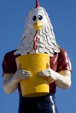chicken boy statue los angeles
