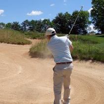 golf sand shot