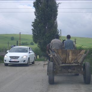 old new Romania road