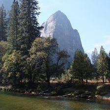 Yosemite stream and rocks