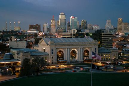 Union Station and downtown KCMO