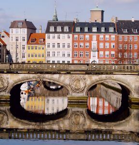 Copenhagen City Center with canal
