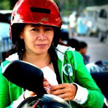 woman biker