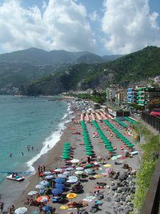 Amalfi coast sunbathers