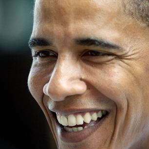 Barack Obama closeup