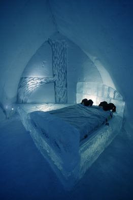 Ice Hotel room