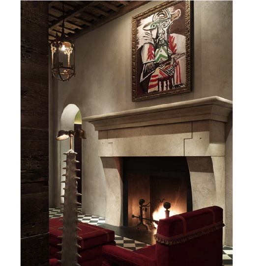 Gramercy Hotel fireplace