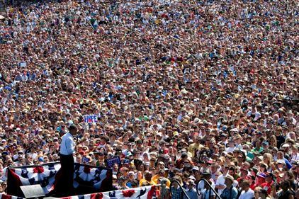 Obama crowds