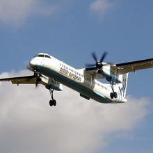 Dash 8 plane operated by Europe’s Flybe airlines