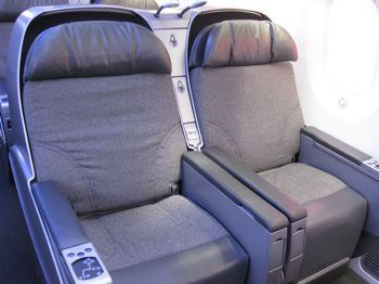Empty seats on a Boeing plane