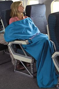 Plane blanket - Some seats are pitchier than others
