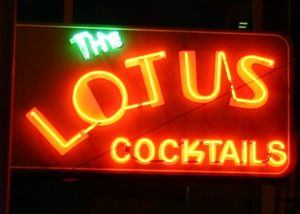 Portland’s Lotus bar sign