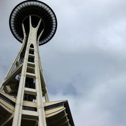 Seattle’s Space Needle from below