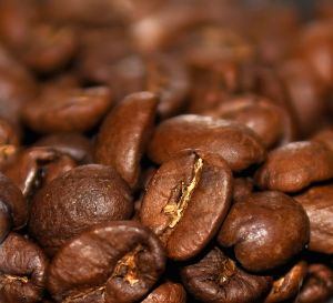 Coffee bean closeup