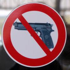 Anti-gun sign - Escalating violence in Jamaica