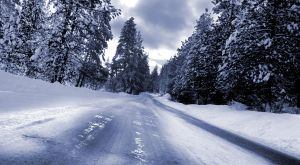Snowy highway