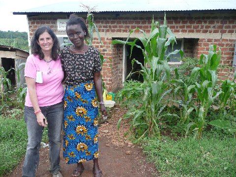 Vicky and Ugandan woman