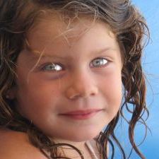 Little Girl Face Closeup