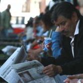 Mexico City reading newspaper