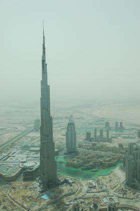 Tallest building in Dubai under construction