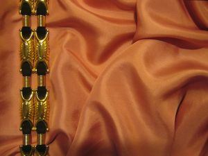Silk with Golden border