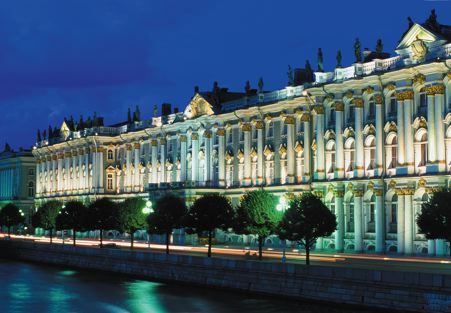 The Hermitage at night