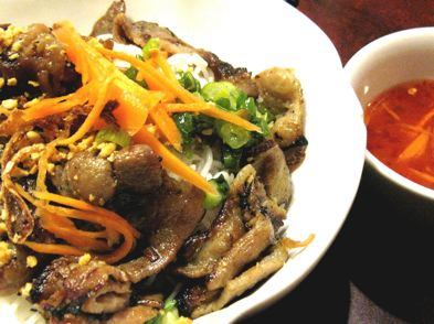 Huynh Vietnamese chargrilled pork on vermicelli noodles