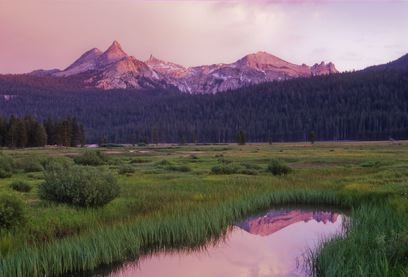 Tuolumne Meadows and Cathedral Range - Photo by Robb Hirsch