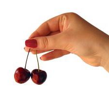 Holding cherries