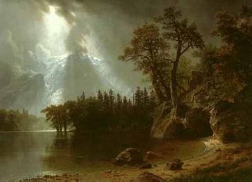 Passing Storm over the Sierra Nevadas - Albert Bierstadt