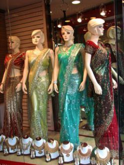 Saris on Mannequins