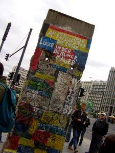 Part of the Berlin Wall today