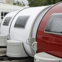 Red & white campers