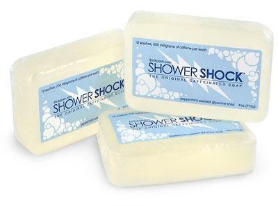 Shower Shock soap - not for use in-flight