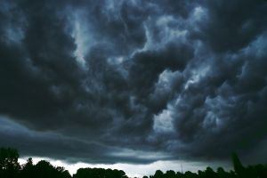 Dark storm clouds - Nashville Flooding