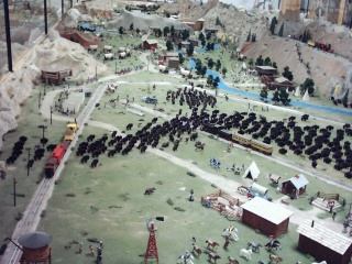 Miniature diorama at Tecumseh’s Trading Post
