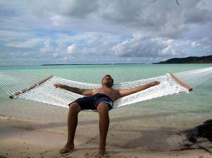 Relaxing in Tahiti