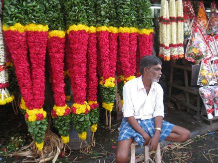 Indian flower seller