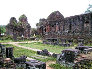 The ancient temples at My Son, Vietnam