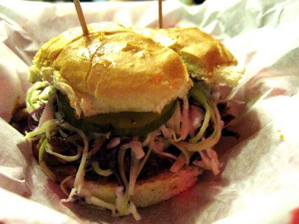 The Red Fez Pulled Pork Sandwich