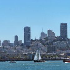 Boats in San Francisco Bay Harbor