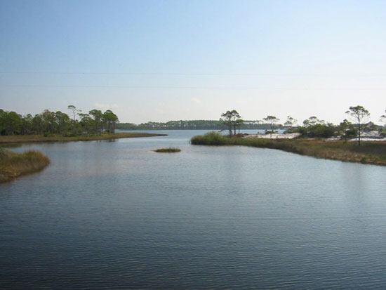 View from the Bridge of Western Lake - Florida State Parks