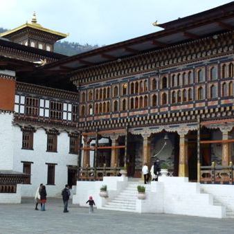 Bhutan Travel - a Dzong in Thimpu