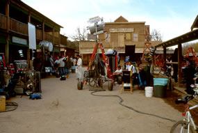 Paramount Ranch during a film shoot - photo courtesy National Park Service