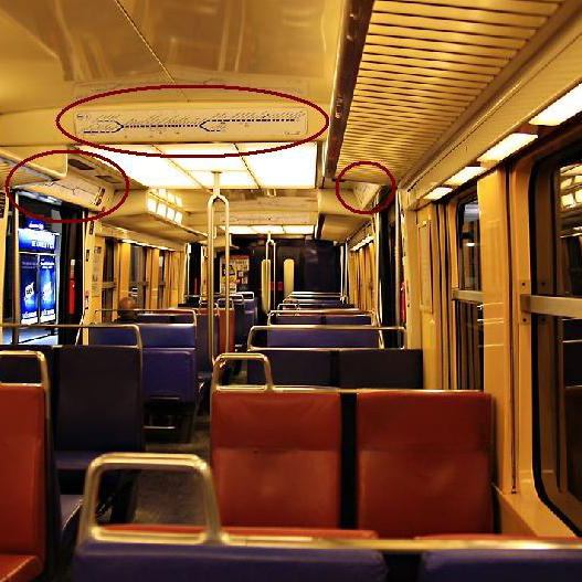 RER Train Interior - Paris Transit